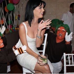 HERVE LEGER black sequins body con dress Sz med 🔥